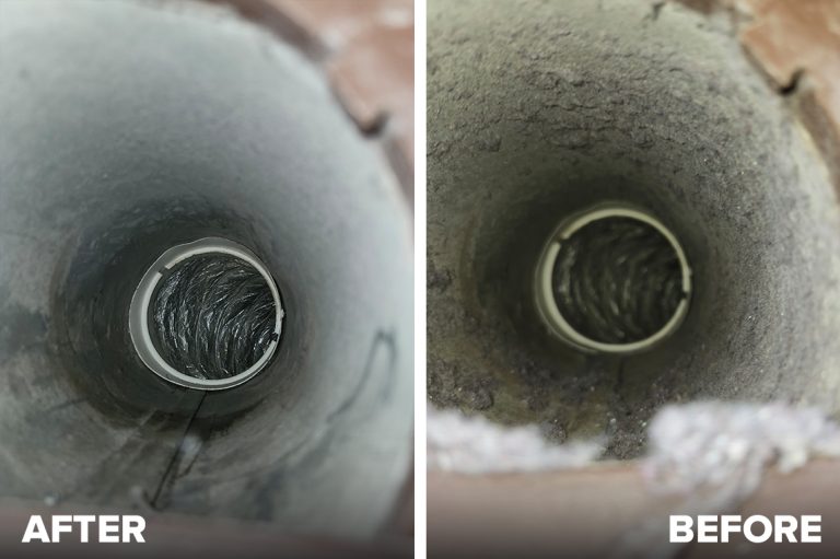 Duct Cleaned Before and After